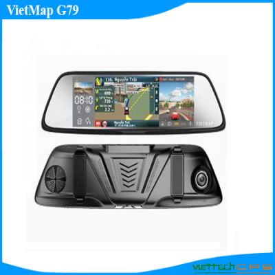 Camera hành trình gương Vietmap G79 tích hợp dẫn đường